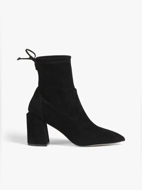 NWT Stuart Weitzman Avenue 85 City Block Booties Suede Size 11.5 Black